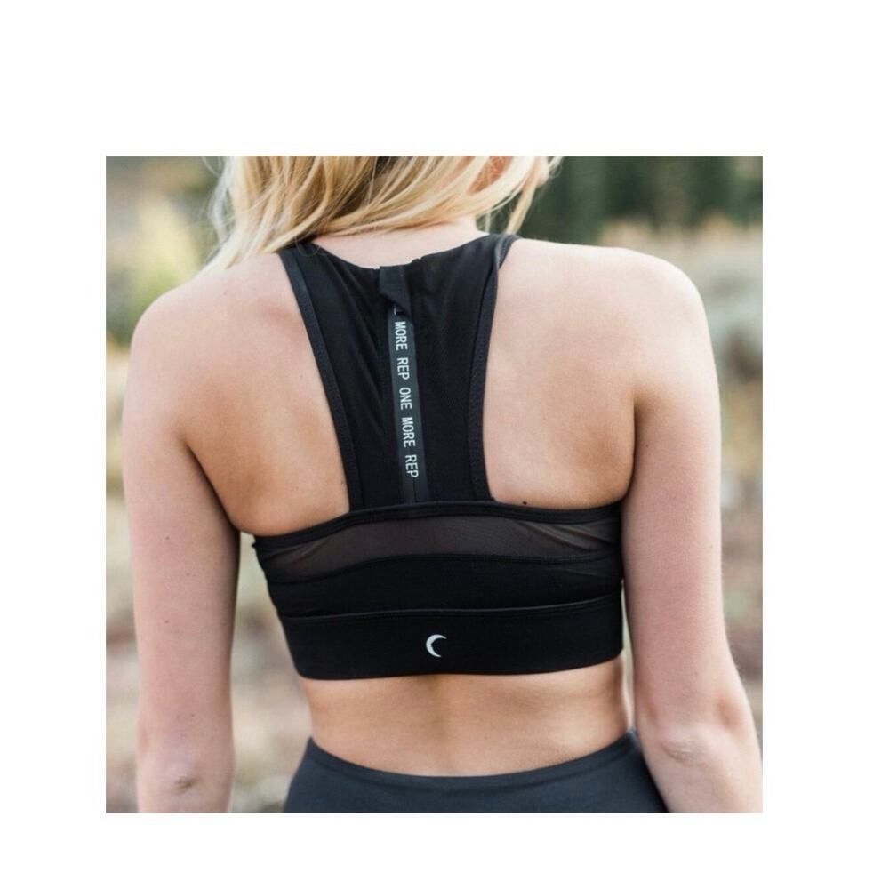 Zyia All Star Black Sports Bra Medium athletic walking support - Picture 5 of 7